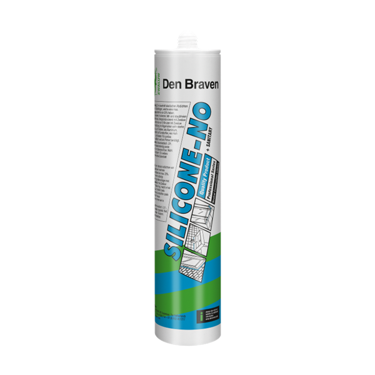 Zwaluw - Siliconen NO - Afdichtingskit - Grijs - 310 ml