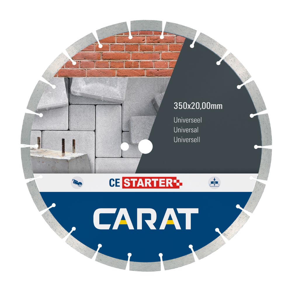 Carat - Universeel diamantzaagblad - Doorslijper - Ø350 - Asgat 20.00mm