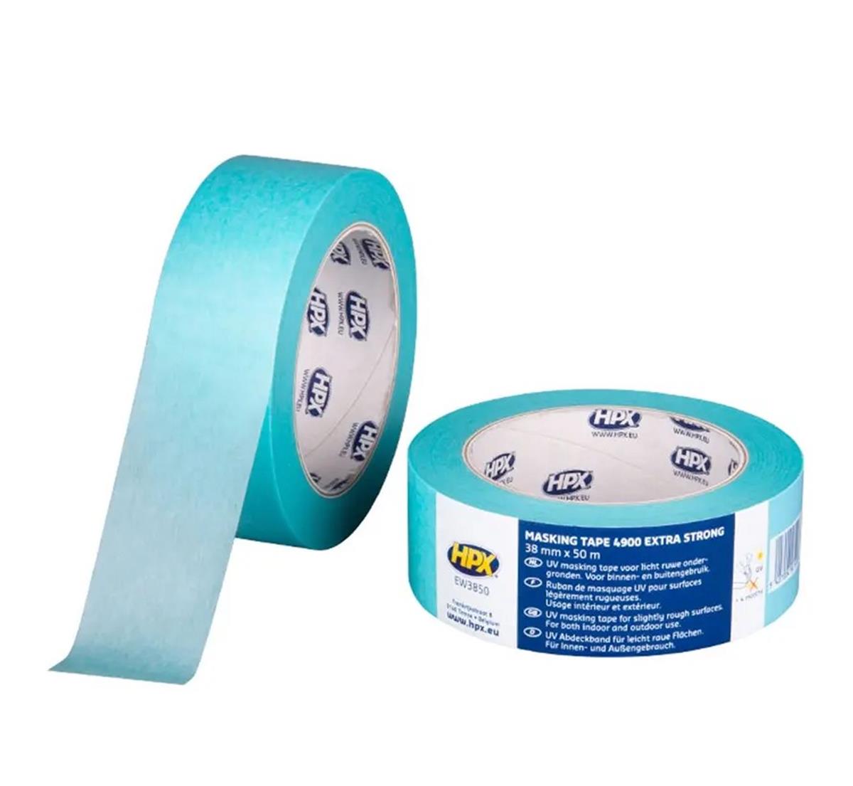 HPX - Masking 4900 Extra strong - Lichtblauw - 36mm x 50m HPX - Masking 4900 Extra strong - Lichtblauw - 36mm x 50m