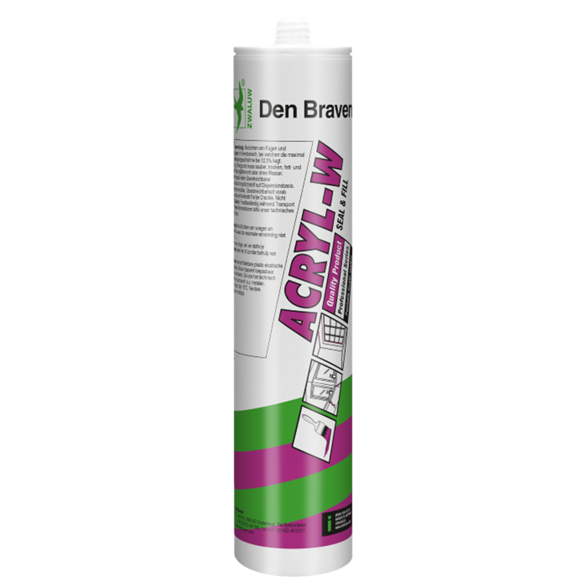 Zwaluw - Acryl-W - Afdichtingskit - Wit - 310 ml