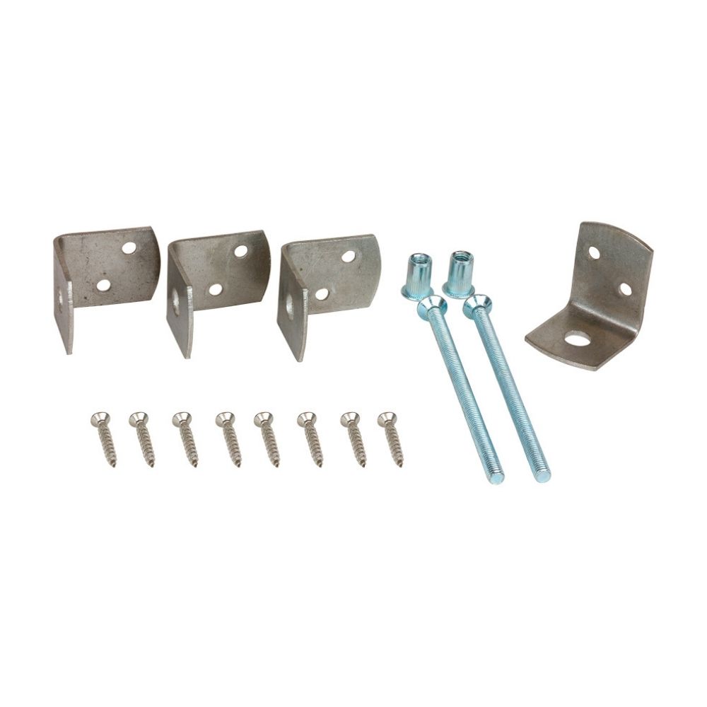 Uni-beslag set RVS + schroeven Uni-beslag set RVS + schroeven