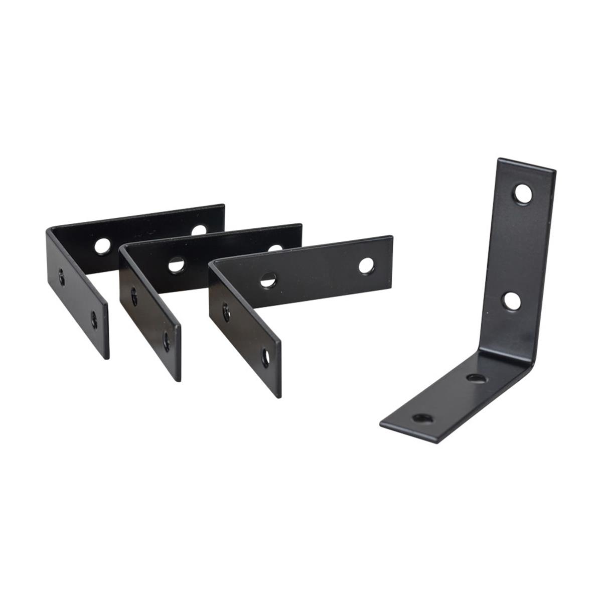 Stoelhoek - 70 mm - Zwart (4 stuks)