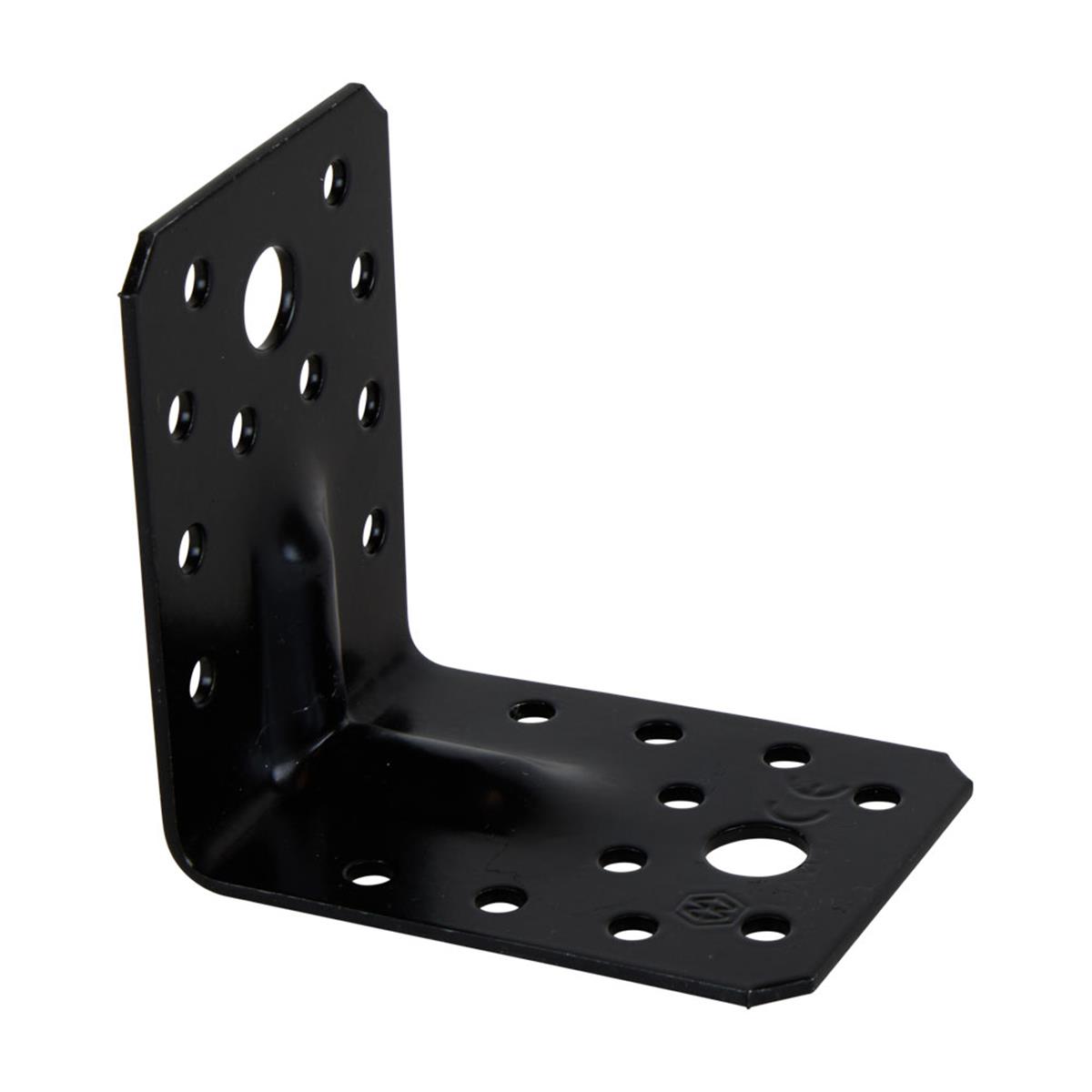 Hoekanker Ril - 70 x 70 x 55 x 2.5 mm - Zwart