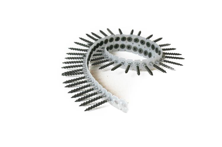 Gipsplaatschroeven OP BAND grove draad - Phillips2 - 3,9x55mm - Gefosfateerd - Voldraad (1000 stuks)