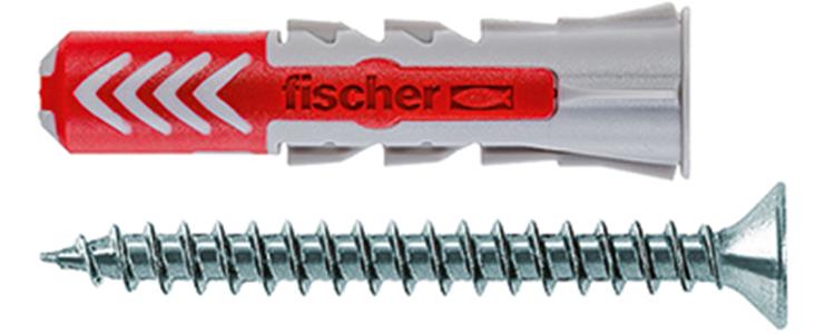 Fischer - DuoPower S - Universele plug - 6 x 30mm - Inclusief schroeven (50 stuks)