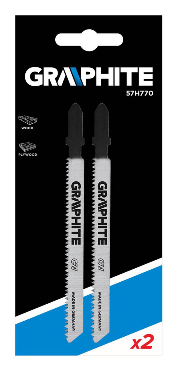 GRAPHITE - Decoupeerzaagbladen - Voor hout/gelamineerd hout (2 stuks) GRAPHITE - Decoupeerzaagbladen - Voor hout/gelamineerd hout (2 stuks)