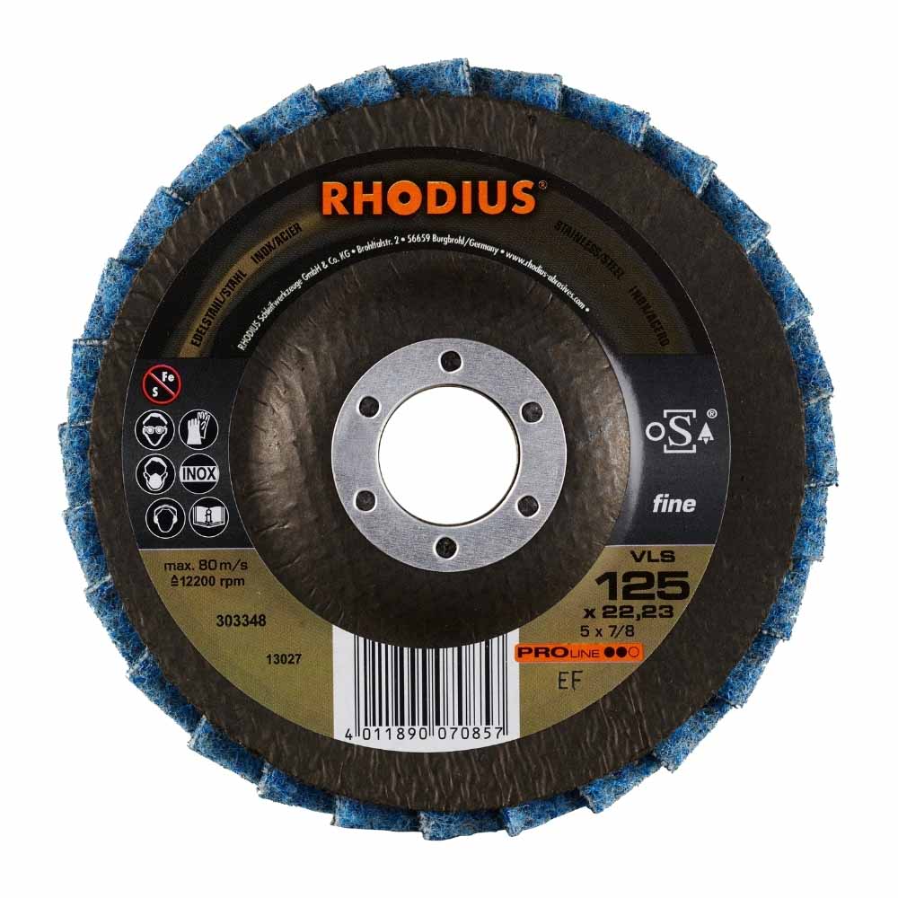 Rhodius - Vlieslamellenschijf - Fine - Pro - 125 x 22,23 mm - VLS