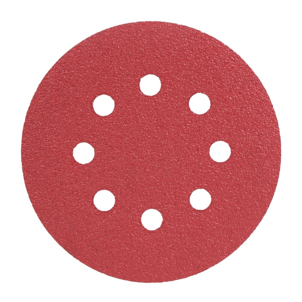 Radix - Schuurschijf - Pro - Klittenband 125 mm - P60 – 8 stofgaten (50 stuks)