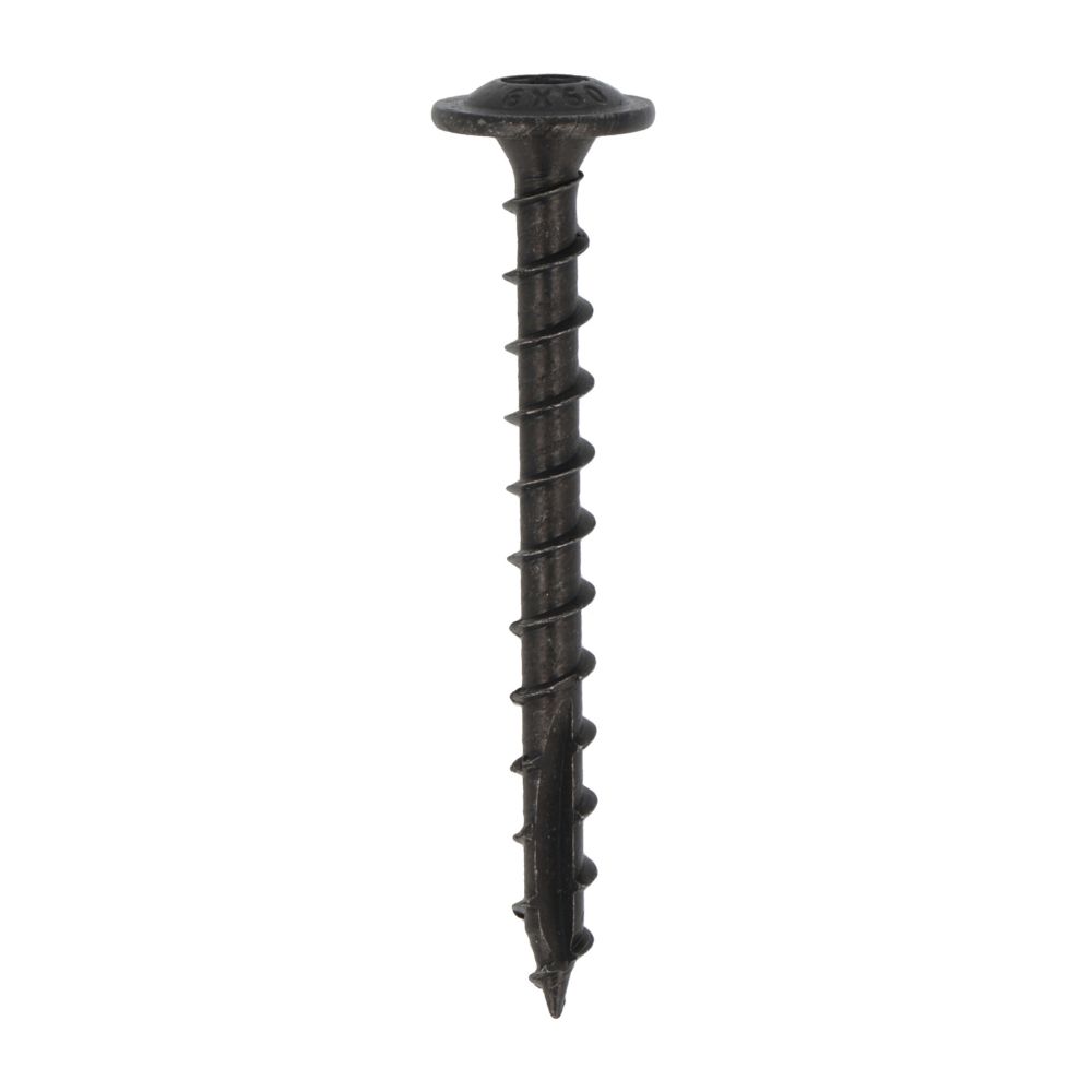Blackline - Tellerkopschroef - TX-30 - 6 x 40mm - Zwart - Voldraad (50 stuks) Blackline - Tellerkopschroef - TX-30 - 6 x 40mm - Zwart - Voldraad (50 stuks)