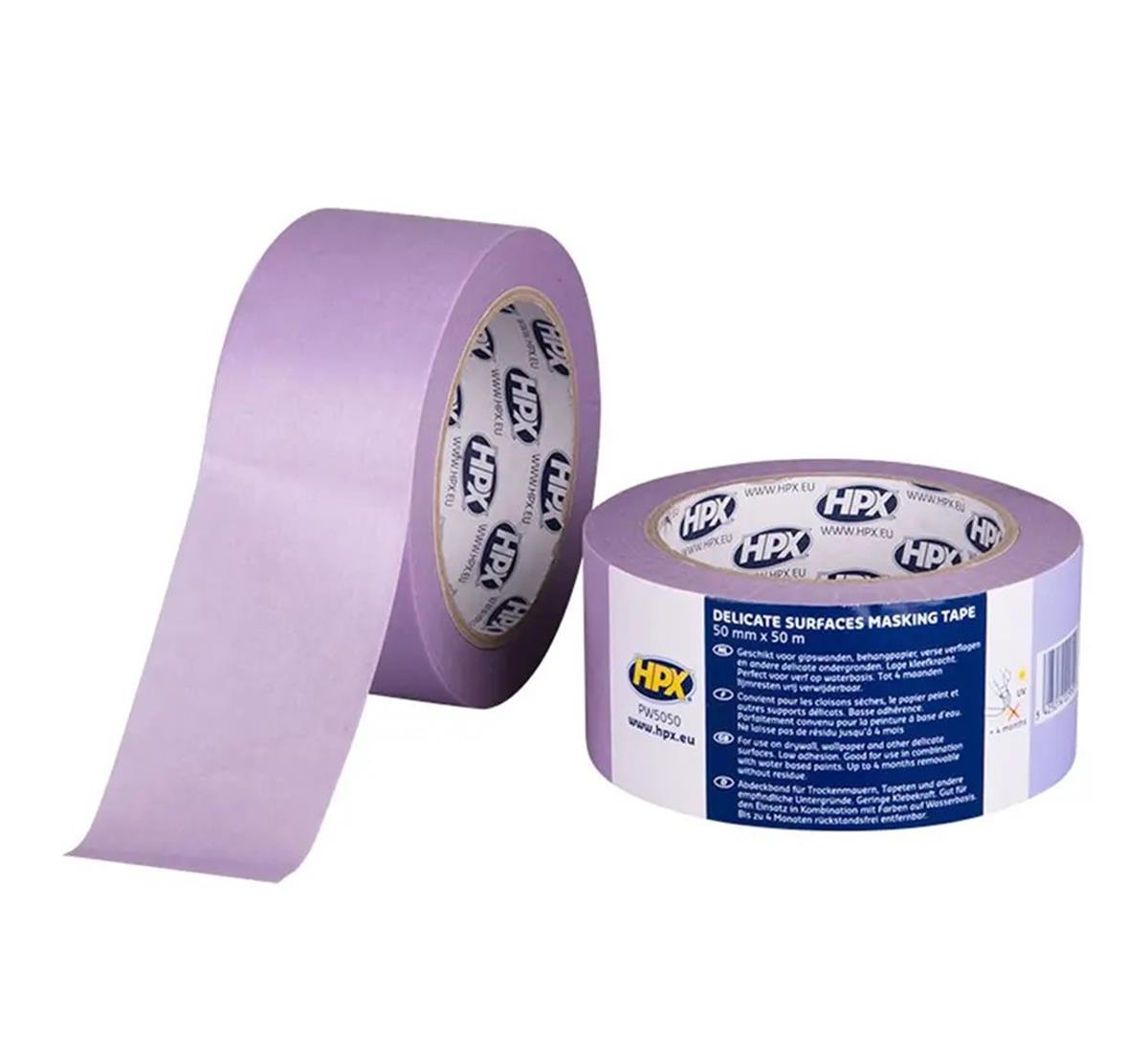 HPX - Masking 4800 Delicate Surfaces - Paars - 48mm x 50m HPX - Masking 4800 Delicate Surfaces - Paars - 48mm x 50m