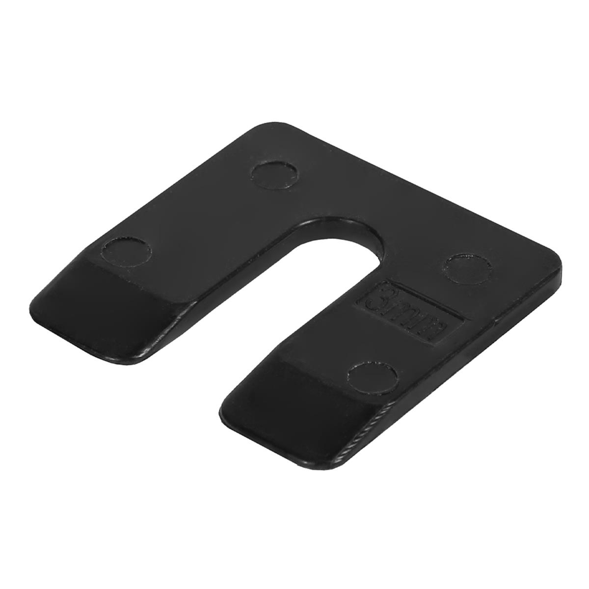 Radix Uitvulplaatjes - 3mm - 50x47mm - Zwart (192 stuks) Volume Verpakking