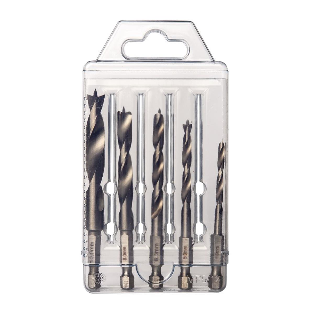 Radix - Uni Machinale Houtborenset - Quicklock - Kunststof - 4-5-6-8-10 mm (5-delig)