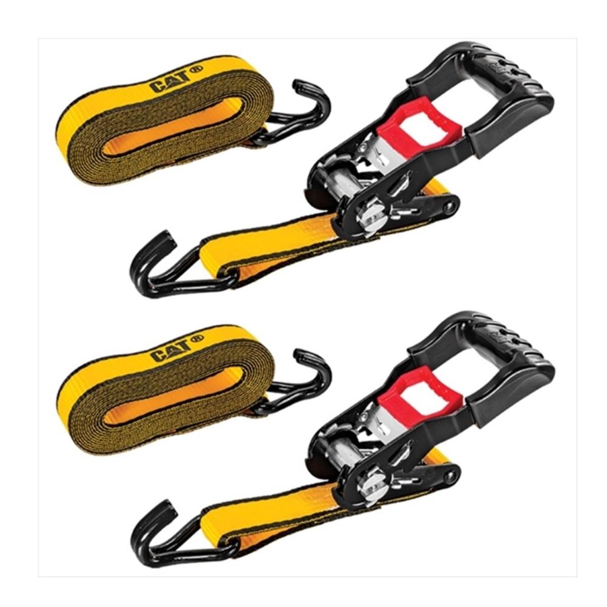 CAT - 2 delige spanbandenset - Inclusief S haak - Max 1000 kg CAT - 2 delige spanbandenset - Inclusief S haak - Max 1000 kg