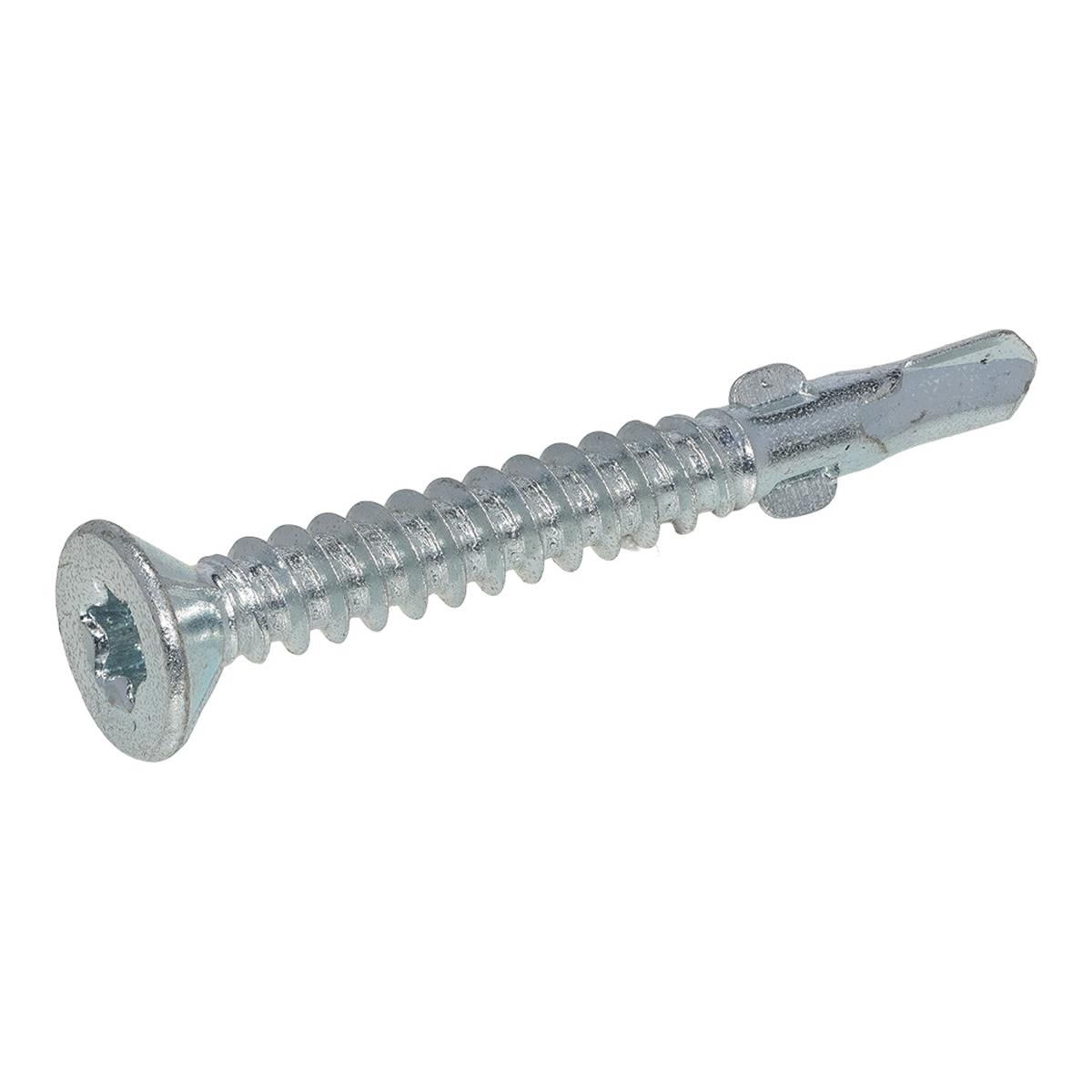 Proftec - Vleugelteks/Poortframe schroeven - Torx 20 - 4,2x32mm - Verzinkt - Platkop (100 stuks)