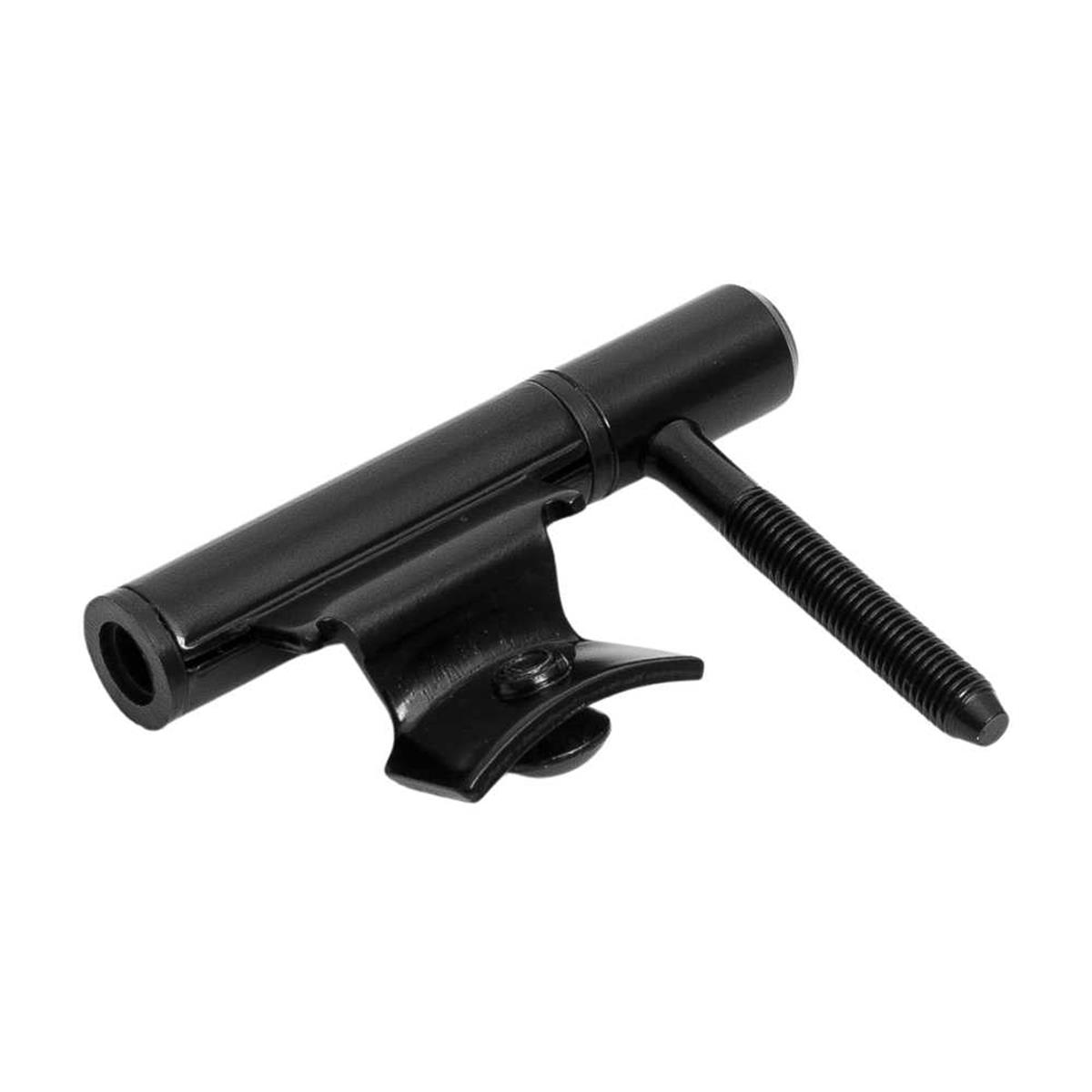 Inboorpaumelle - Ø14mm - Zwarte nylon ring - Voor houten deuren en metalen inmetselkozijnen - Staal - Zwart