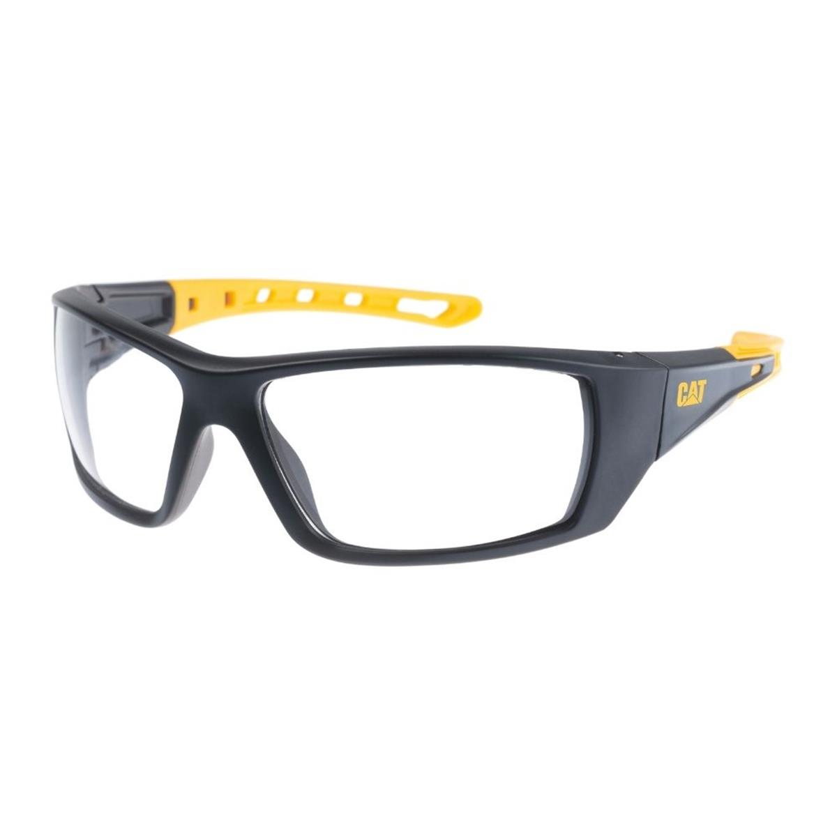 CAT - Veiligheidsbril - Nylon Neusbrug - Flexibele Pootjes - Omrand - Transparant Glas 