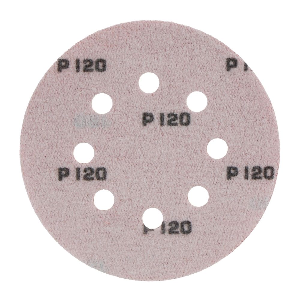 Radix - Schuurschijf - Pro - Klittenband 125 mm - P120 – 8 stofgaten (10 stuks) Radix - Schuurschijf - Pro - Klittenband 125 mm - P120 – 8 stofgaten (10 stuks)