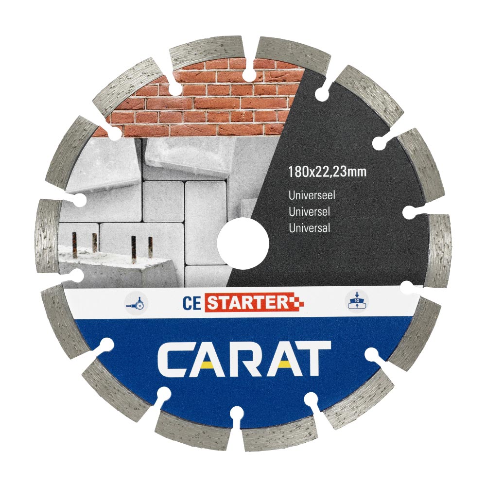 Carat - Universeel zaagblad - Haakse slijper - Ø180 - Asgat 22.23mm