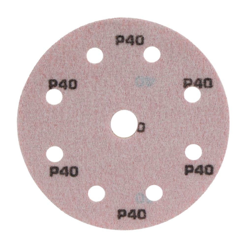 Radix - Schuurschijf - Pro - Klittenband 125 mm - P40 – 9 stofgaten (10 stuks) Radix - Schuurschijf - Pro - Klittenband 125 mm - P40 – 9 stofgaten (10 stuks)