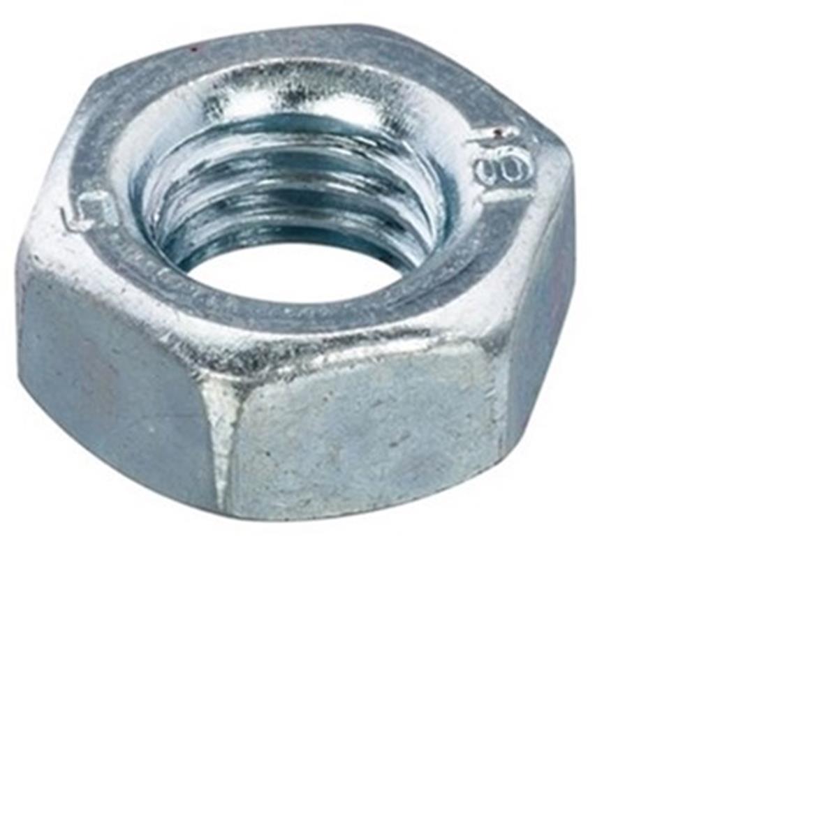 Zeskantmoer - M7 - Klasse 8 - DIN934 - Verzinkt (250 stuks)