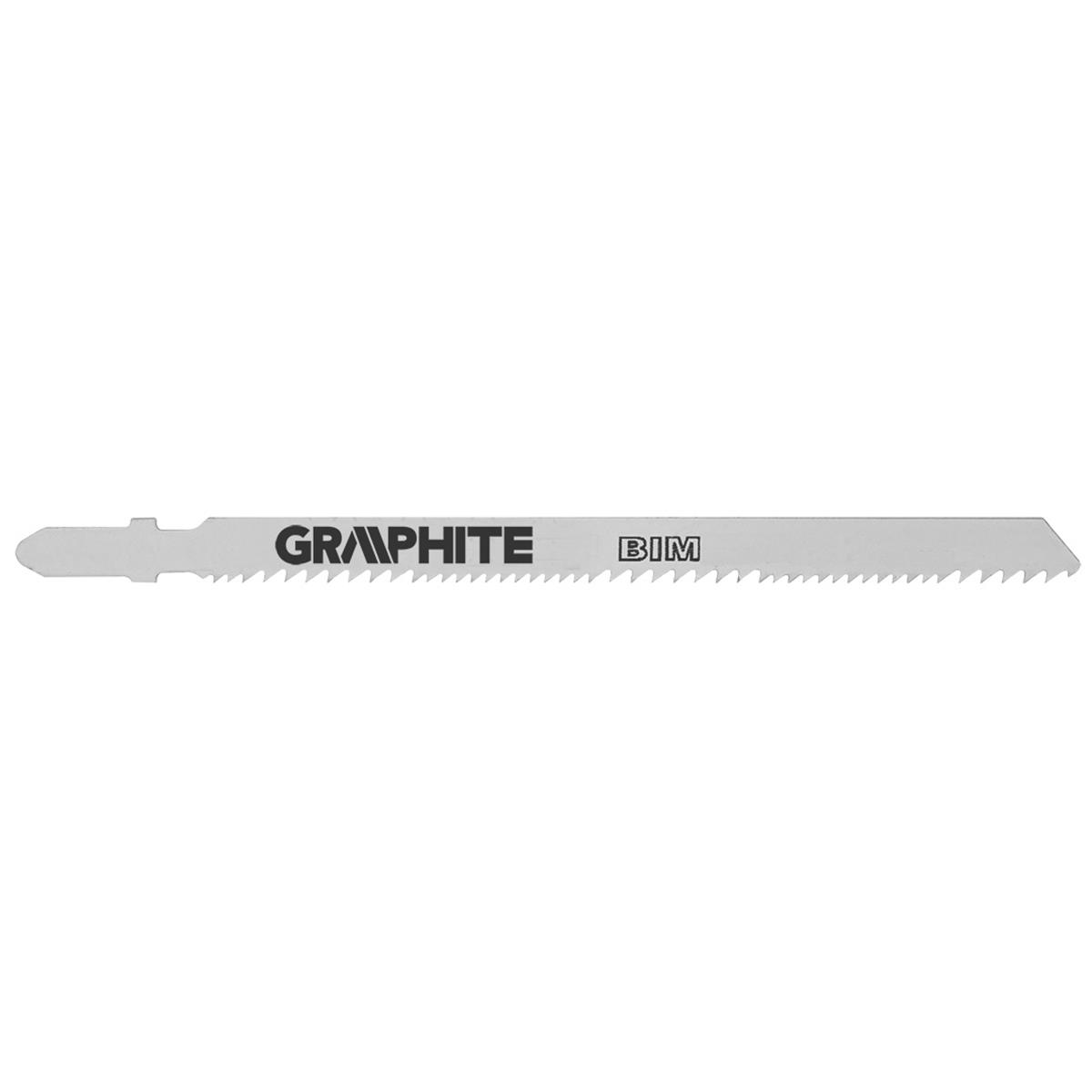 GRAPHITE - Decoupeerzaagbladen - Voor hout, metaal, RVS/inox - Extra lang (2 stuks)