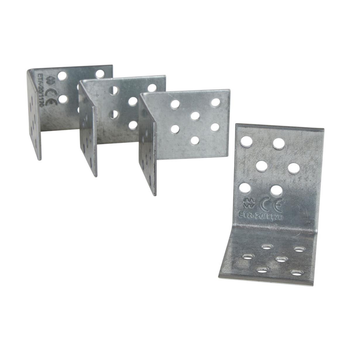 Versterkingshoek - 50 x 50 mm - Verzinkt (4 stuks)