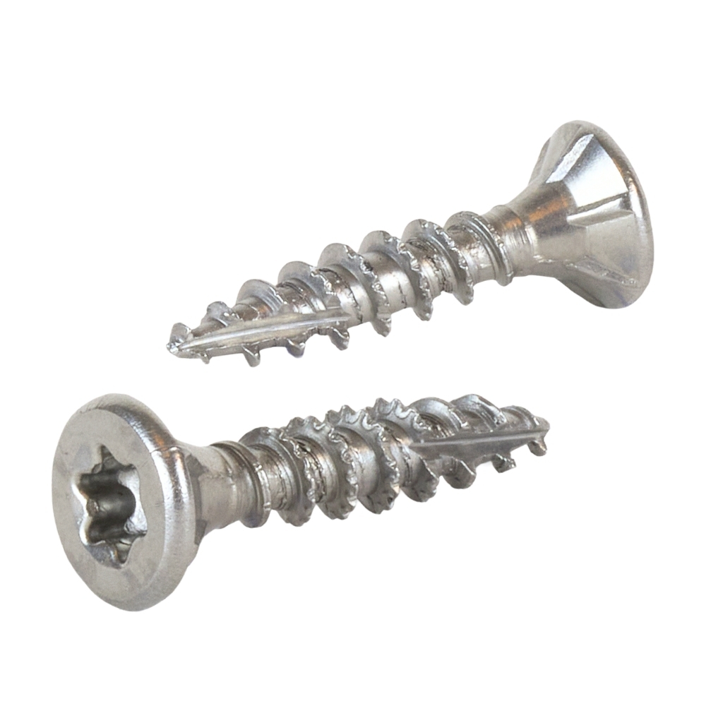 Radix Torx 20 Spaanplaatschroef - Platkop + Snijpunt - 4,0 x 20mm - RVS - Voldraad (200 stuks)