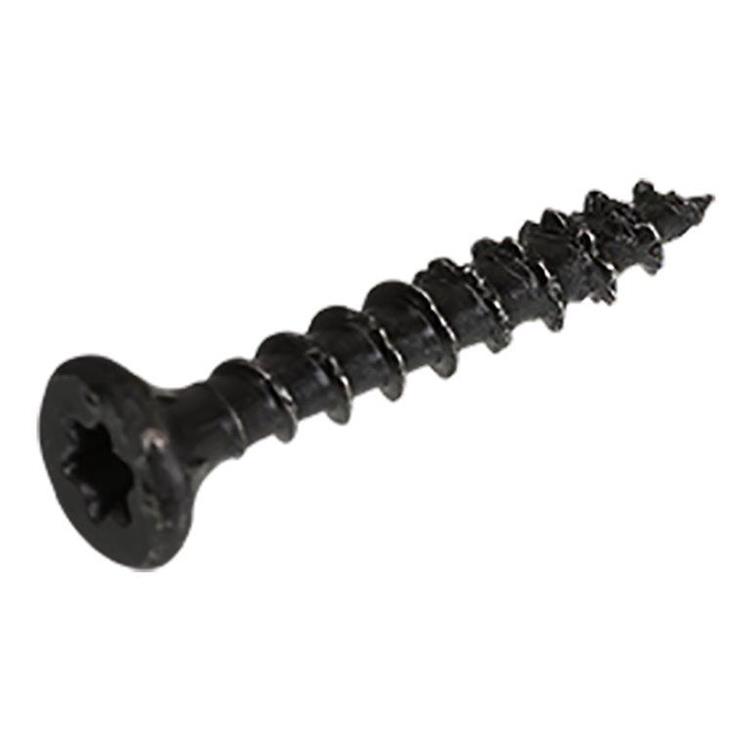 Blackline - Spaanplaatschroef - TORX platkop - TX10 - 3,0 x 30mm - Voldraad - Zwart (100 stuks)