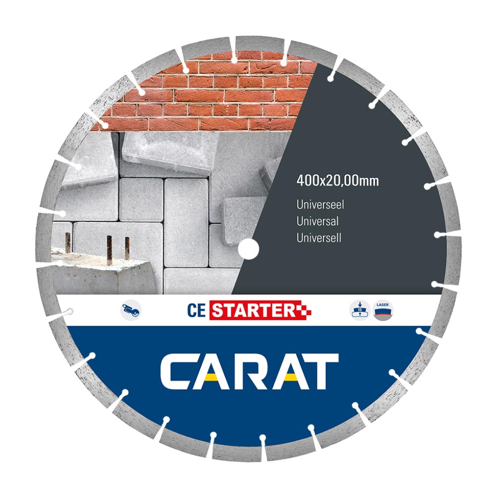 Carat - Universeel diamantzaagblad - Doorslijper - Ø400 - Asgat 25.40mm
