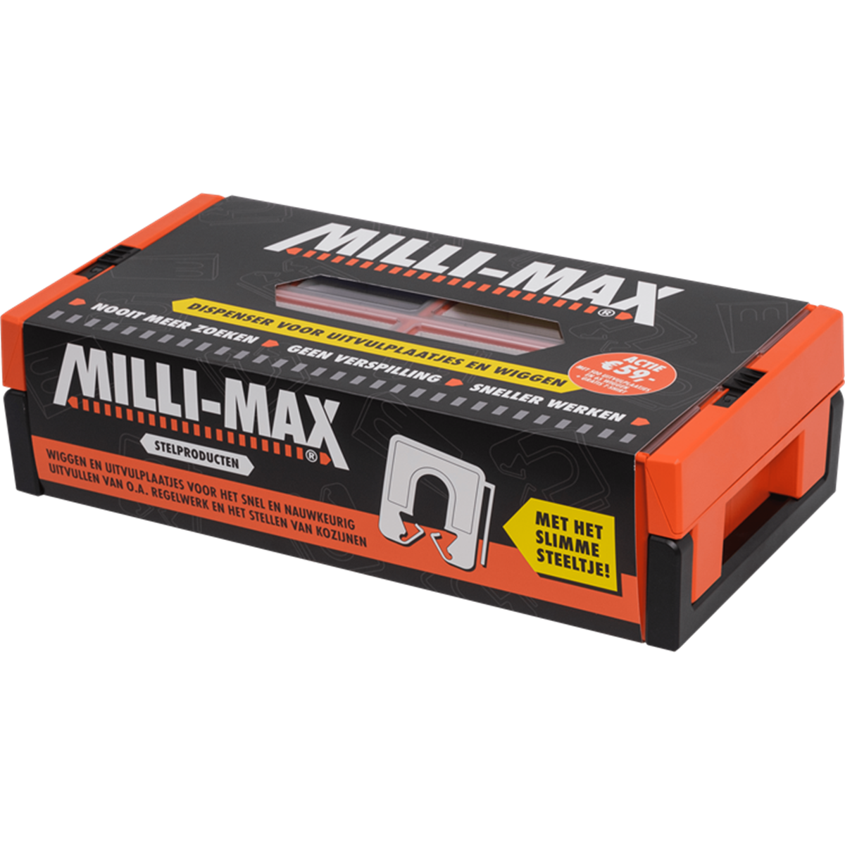 Milli-Max - Dispenser (Leeg) voor uitvulplaatjes Milli-Max - Dispenser (Leeg) voor uitvulplaatjes