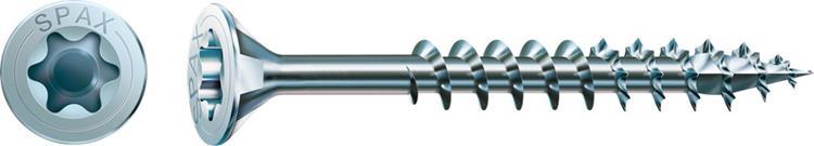 Spax - Spaanplaatschroeven - Torx 20 Platkop - 4 x 80mm - Deeldraad - WIROX (200 stuks)