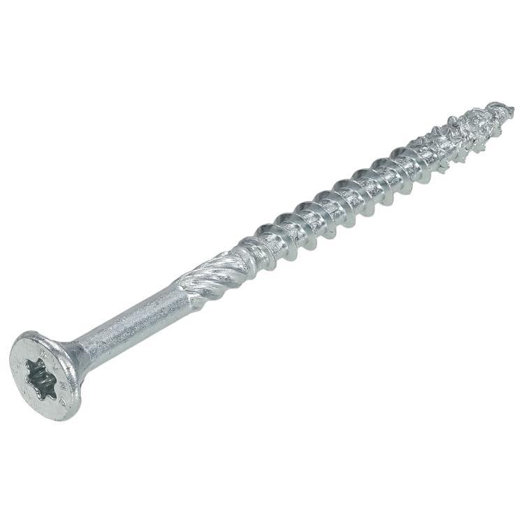 Dynaplus - Constructieschroef - Torx 40 platkop - 8,0 x 80mm - Verzinkt - Deeldraad (50 stuks)