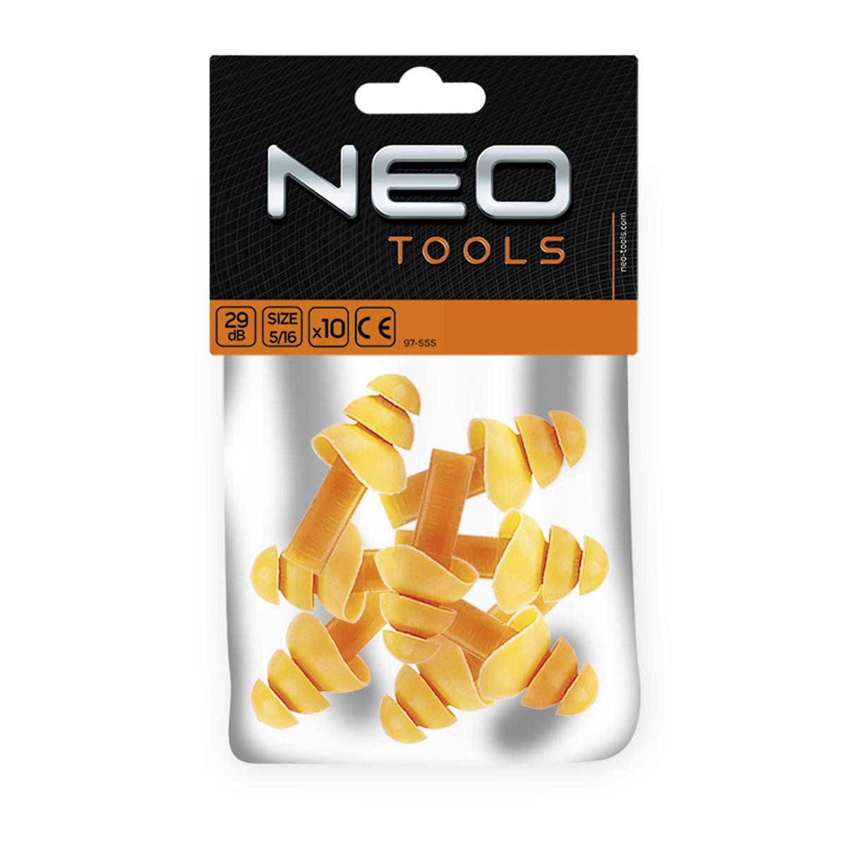 NEO - Oorplug - 10 oordopjes siliconen 29 dB