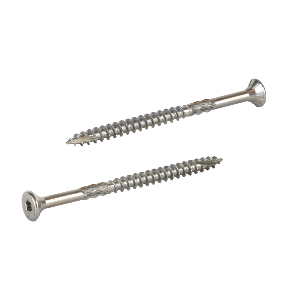Radix Torx 20 Spaanplaatschroef - Platkop + Snijpunt - 5,0 x 70mm/42 - RVS - Deeldraad (200 stuks)