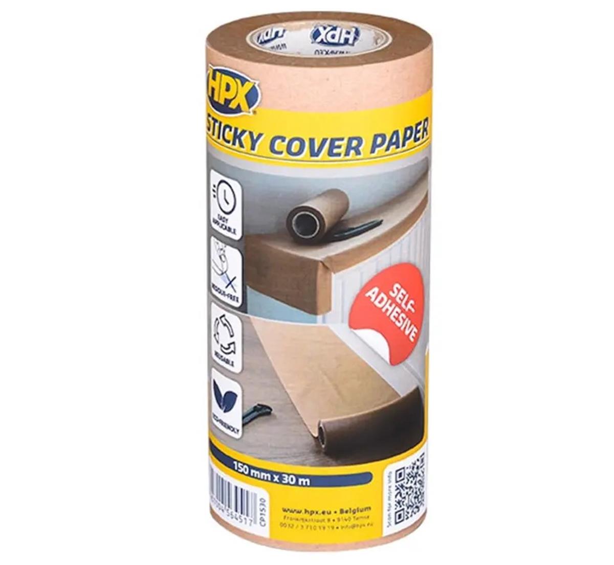 HPX - Zelfklevend afdekpapier - 148mm x 30m