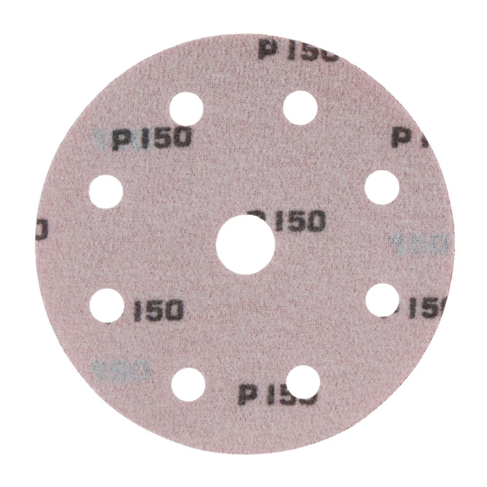 Radix - Schuurschijf - Pro - Klittenband 125 mm - P150 – 9 stofgaten (10 stuks) Radix - Schuurschijf - Pro - Klittenband 125 mm - P150 – 9 stofgaten (10 stuks)
