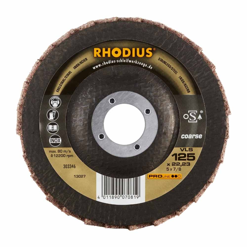 Rhodius - Vlieslamellenschijf - Coarse - Pro - 125 x 22,23 mm - VLS