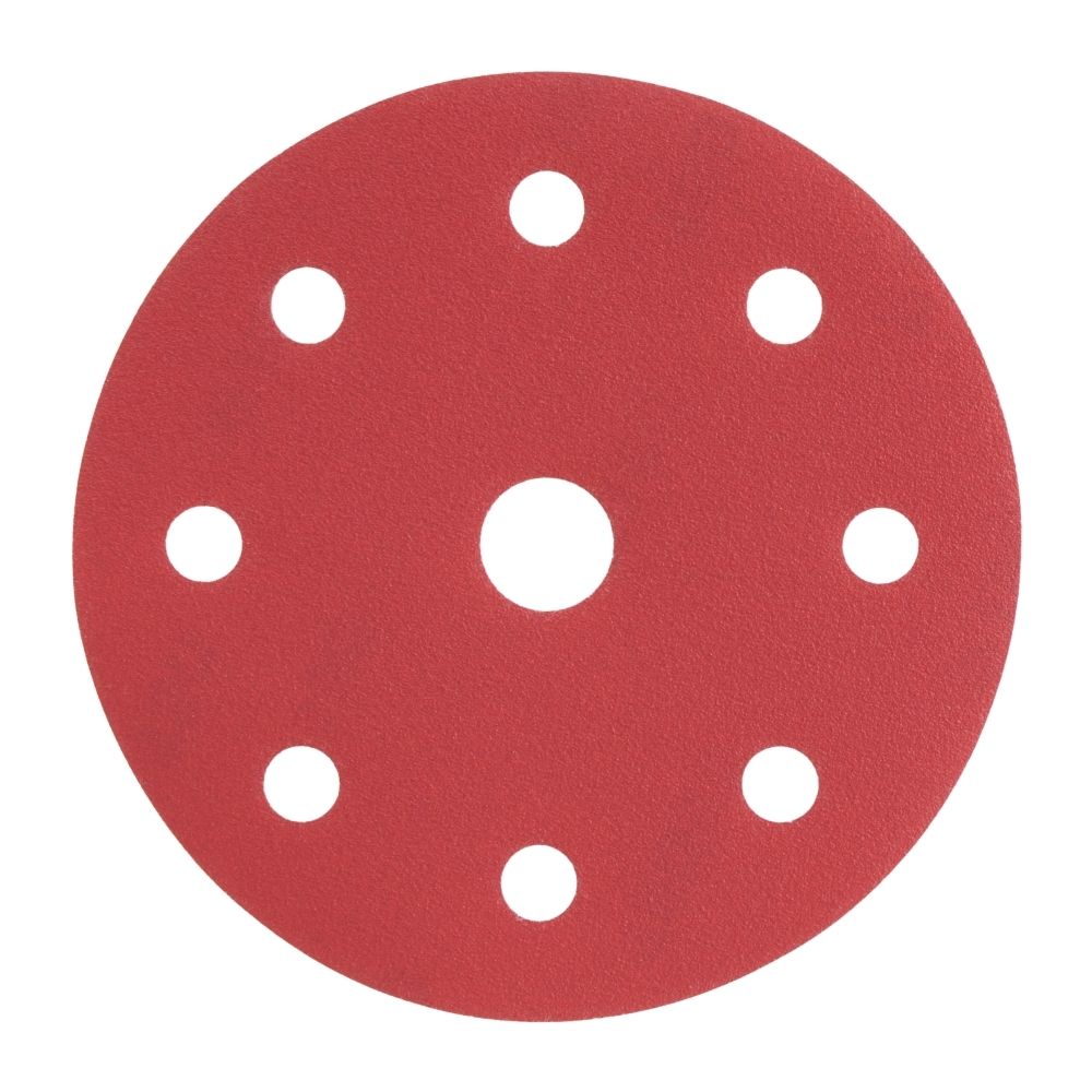 Radix - Schuurschijf - Pro - Klittenband 125 mm - P150 – 9 stofgaten (10 stuks) Radix - Schuurschijf - Pro - Klittenband 125 mm - P150 – 9 stofgaten (10 stuks)