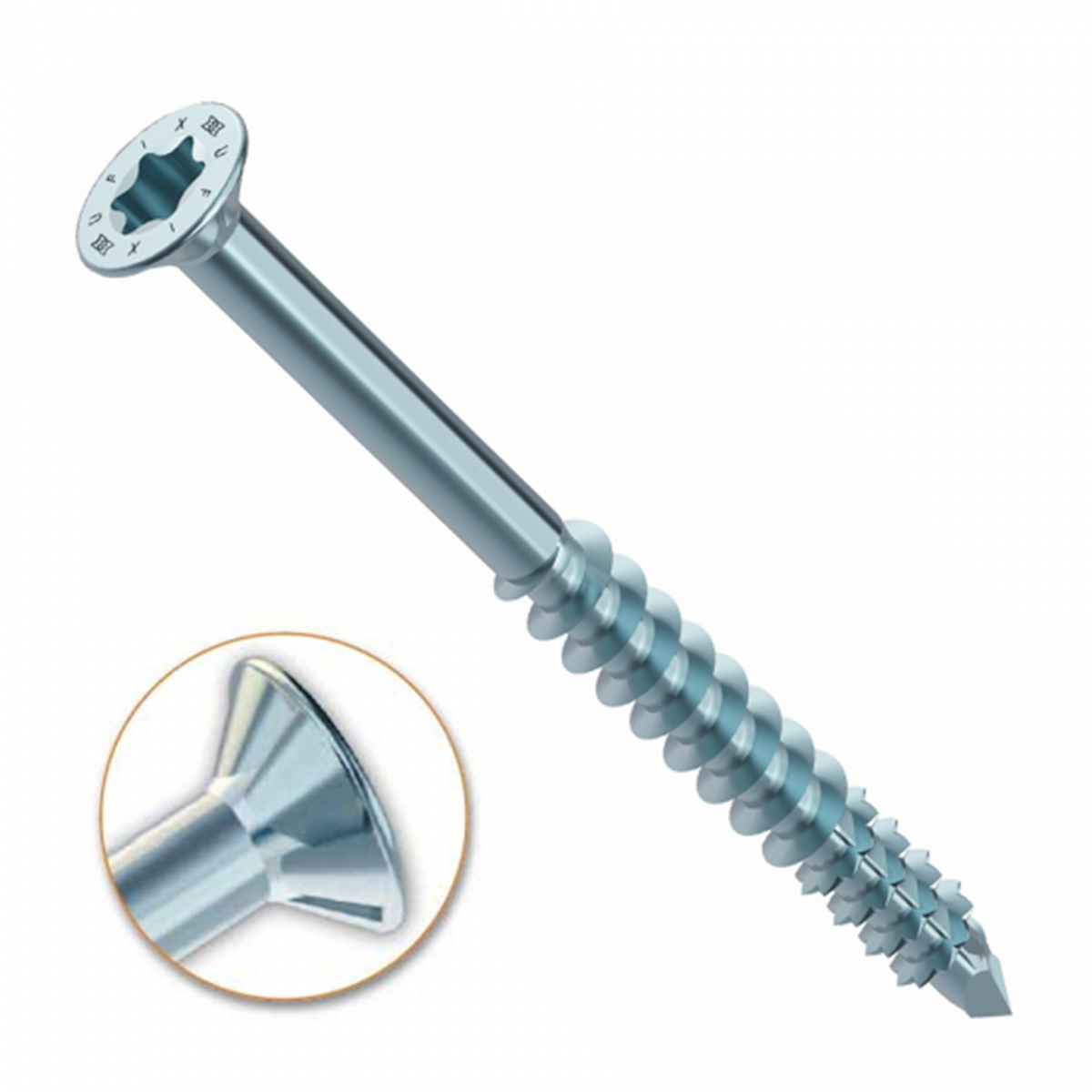 Heco-UFIX MDF Schroeven - Torx 20 Verzinkt - 4,5x 45mm - Deeldraad (200 stuks)