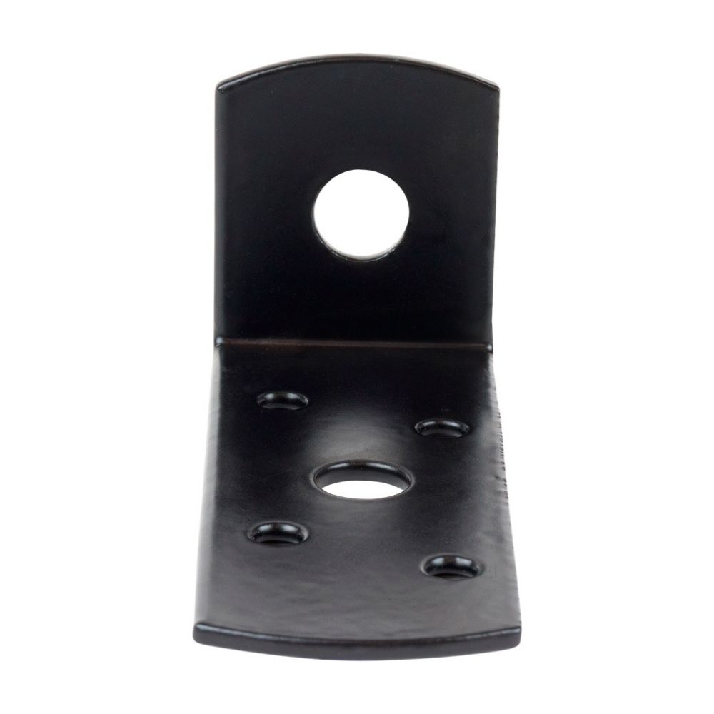 L-Beslag / L-Steun Verhoogd zonder schroef Zwart (1 stuk)