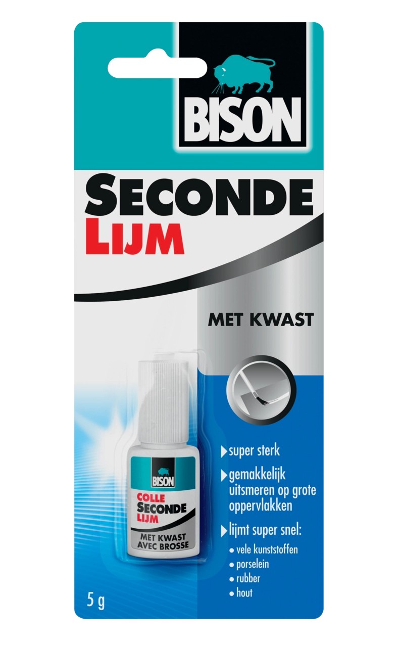 Bison - Secondelijm Met Kwast - 5g