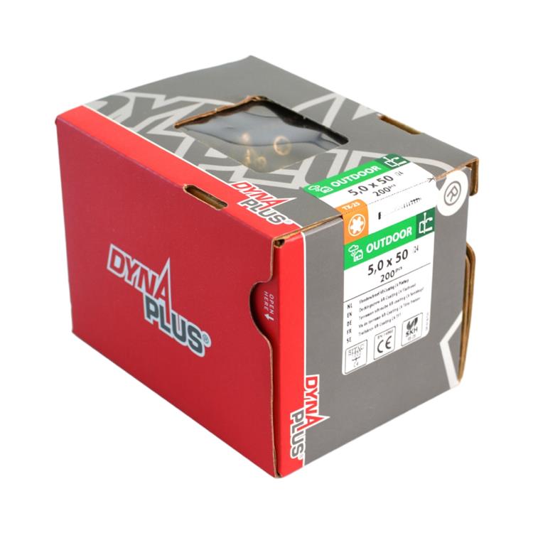 Dynaplus Xtreme - Vlonderschroeven - Torx 25 - 5 x 40mm - AR-Coating - Deeldraad (200 stuks) Dynaplus Xtreme - Vlonderschroeven - Torx 25 - 5 x 40mm - AR-Coating - Deeldraad (200 stuks)