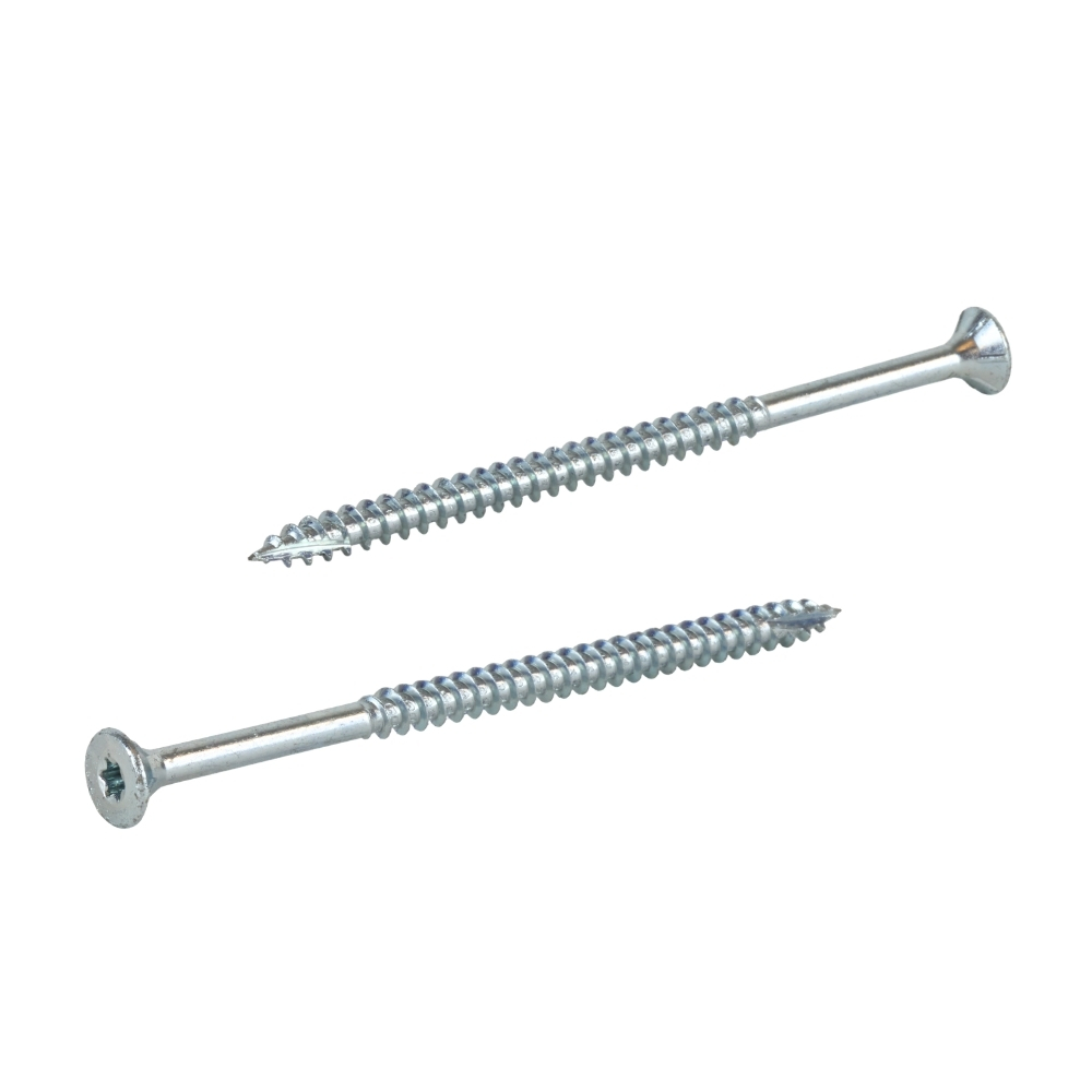 Radix Torx 20 Spaanplaatschroef - Platkop + Snijpunt - 5,0 x 90mm/60 - Verzinkt - Deeldraad (1200 stuks) VOLLE DOOS!