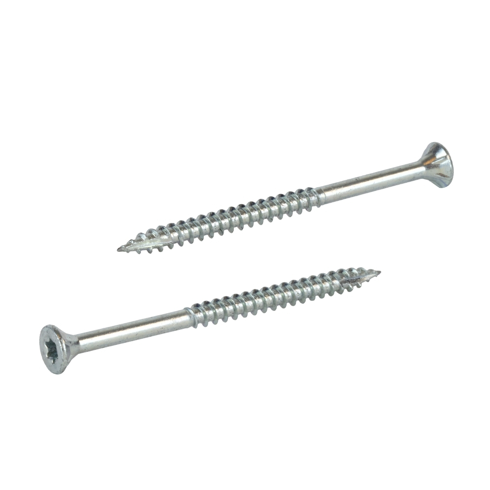 Radix Torx 20 Spaanplaatschroef - Platkop + Snijpunt - 4,0 x 60mm/36 - Verzinkt - Deeldraad (200 stuks)