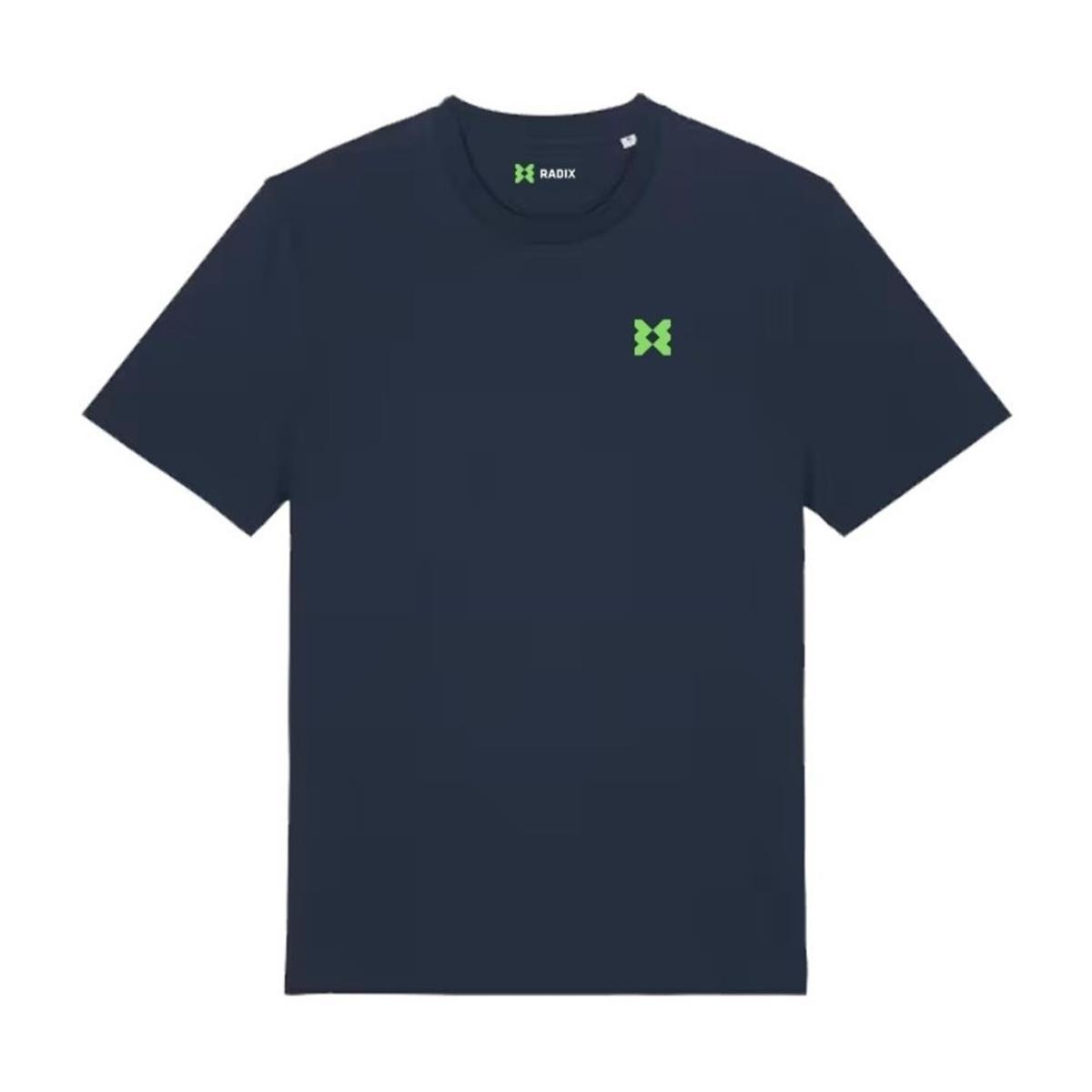Radix - T-shirt - Heren - Kleur Navy - Maat S - Met borstlogo
