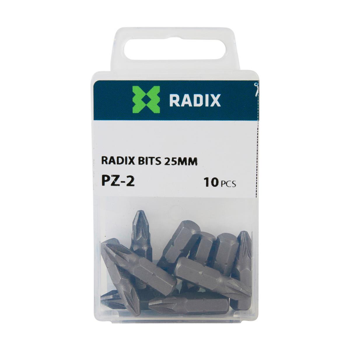 Radix - Schroefbit PZ2 (10 stuks)