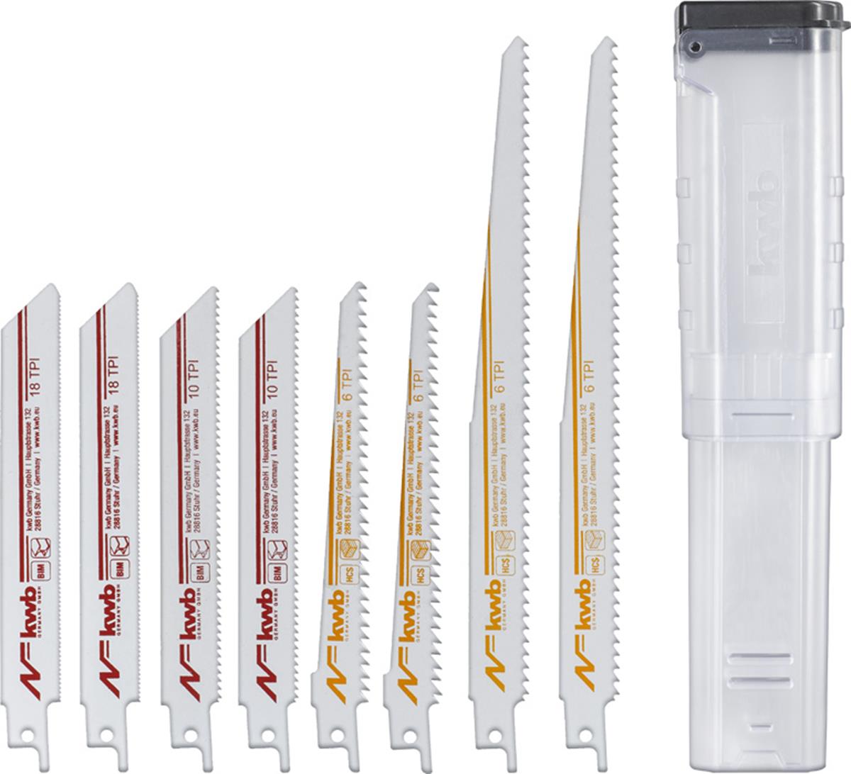 KWB - Reciprozaagbladenset - 9-delig in opbergbox KWB - Reciprozaagbladenset - 9-delig in opbergbox