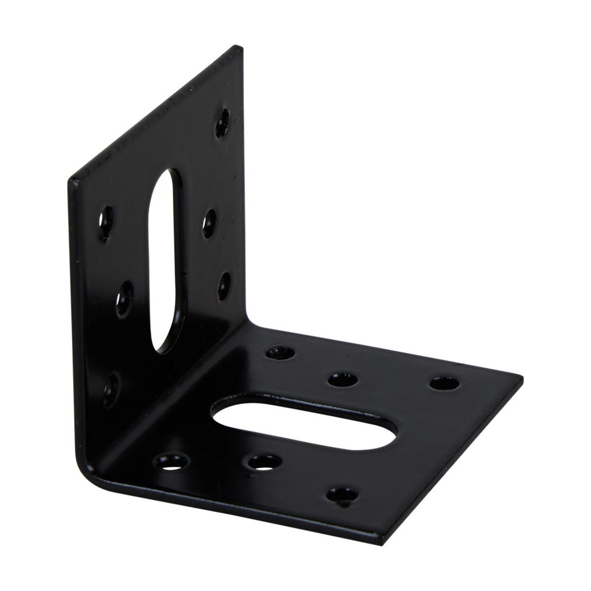 Hoekanker Vlak - 50 x 50 x 58 x 2.5 mm - Zwart