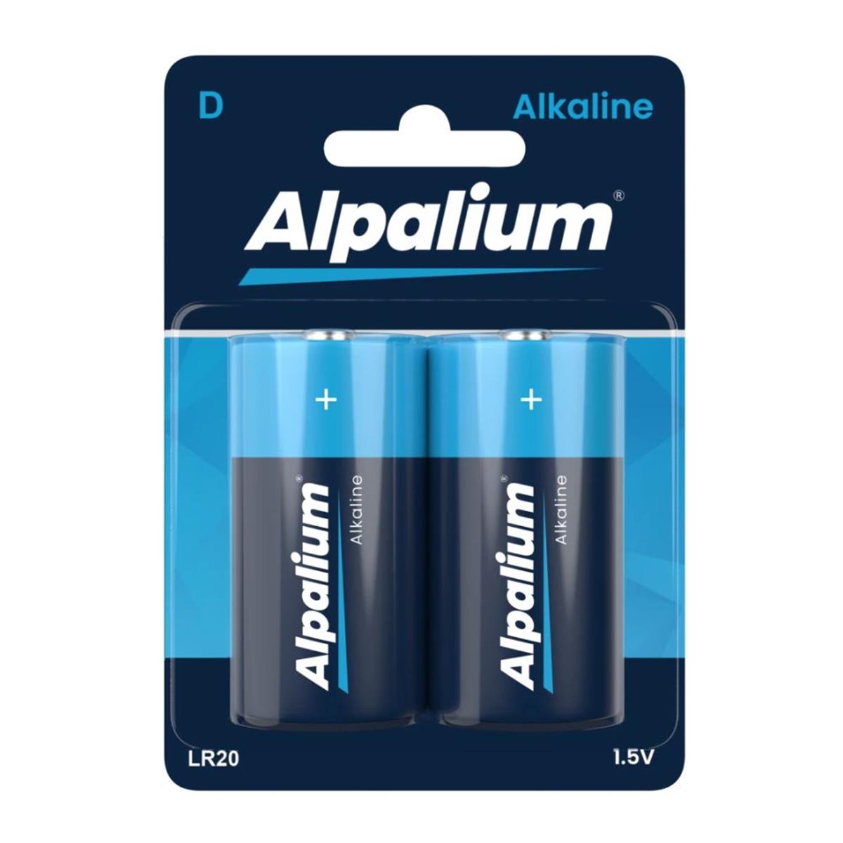 Alkaline batterij D - LR20 - 1,5V (2 stuks)