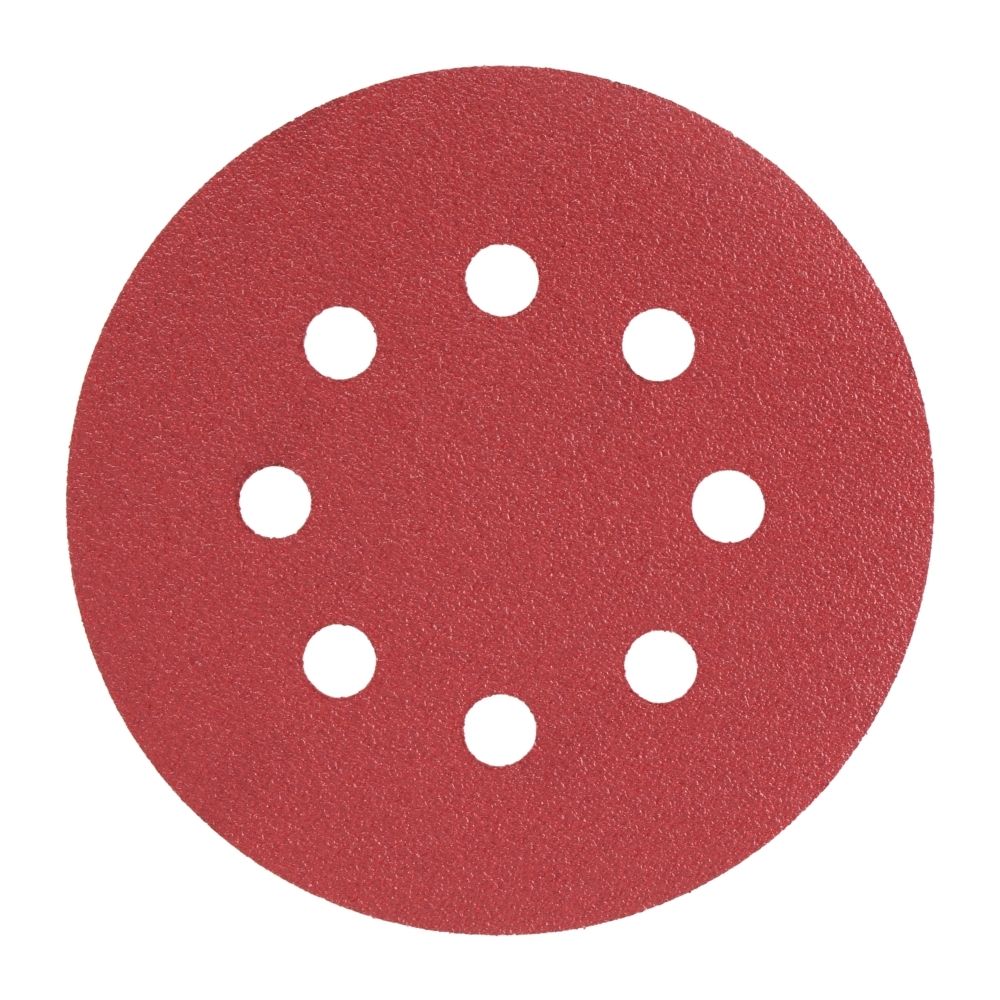 Radix - Schuurschijf - Pro - Klittenband 125 mm - P80 – 8 stofgaten (50 stuks)